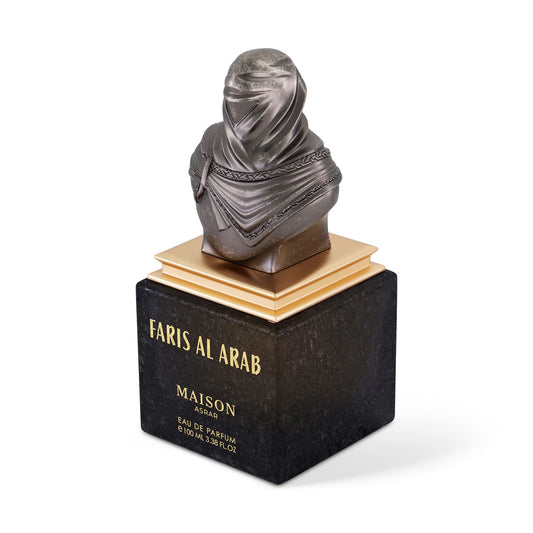 Faris Al Arab eau de parfum zijkant flacon Maison Asrar