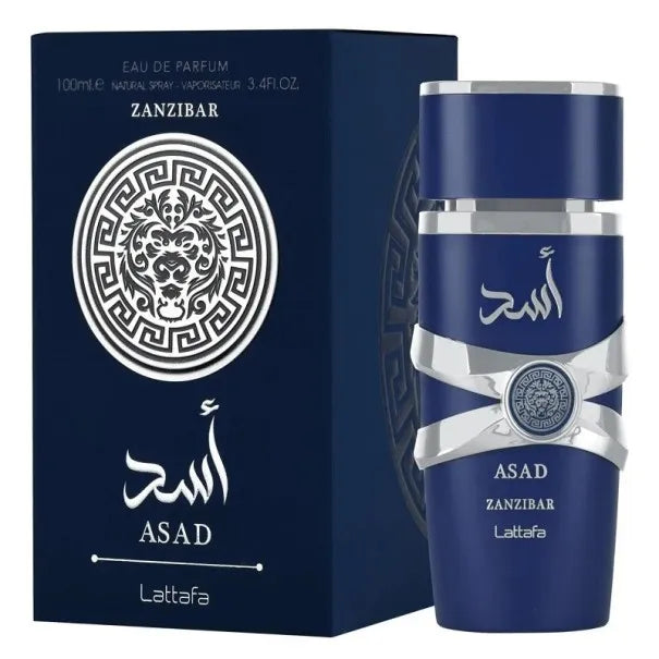 Asad Zanzibar Lattafa parfum verpakking